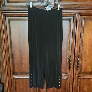 Chico's Traveler's Liquid Knit Chocolate Brown Wide-Leg Pants! Sz. 0/XS - NWT!